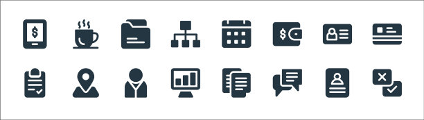 业务线图标线性集质量线集图片下载