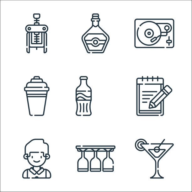 条形线图标线性线设置质量线设置等图片下载