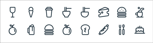 食品线图标线设置质量线设置这样图片下载