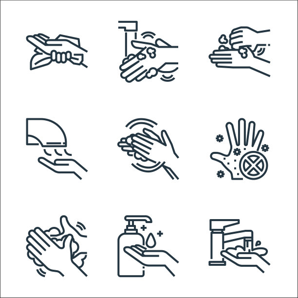 洗手线图标线性设置质量线设置图片下载