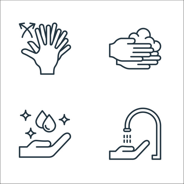 洗手线图标线性设置质量线设置图片下载