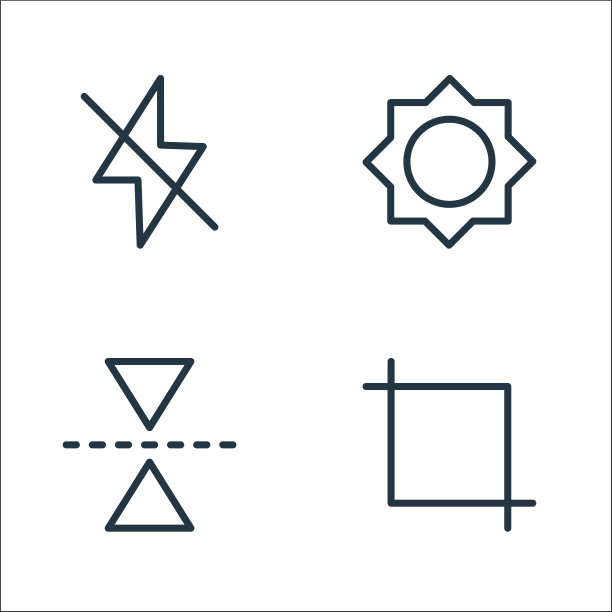 摄影线图标线性设置质量线图片下载