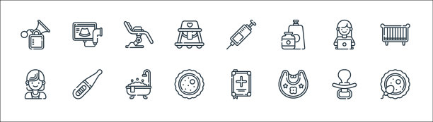 母线图标线性集质量线集图片下载