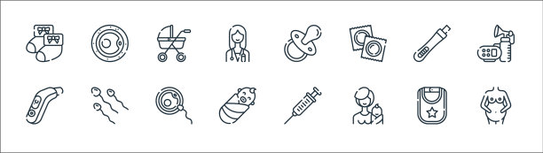 母线图标线性集质量线集图片下载