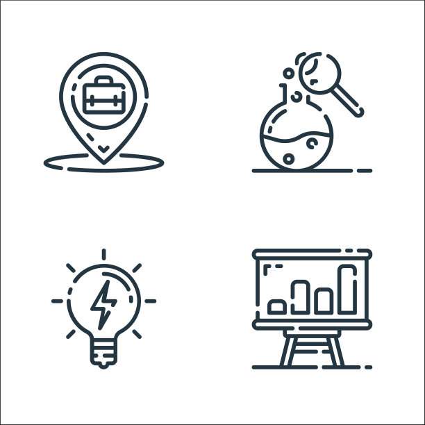 启动线图标线性集质量线集图片下载