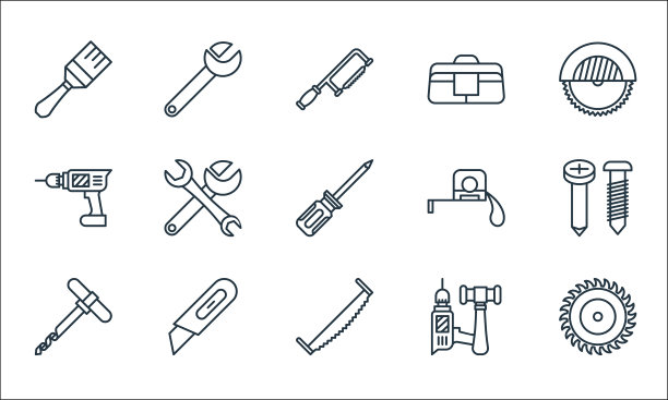 木器线图标线集质量线集图片下载