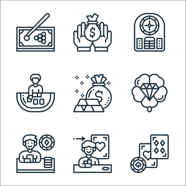 赌场线图标线性设置质量线设置图片下载