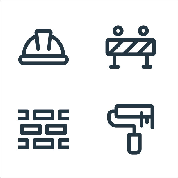 劳动节线图标线性集质量线集图片下载
