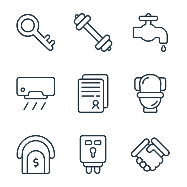 属性线图标线性集质量线集图片下载