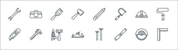 木器线图标线集质量线集图片下载