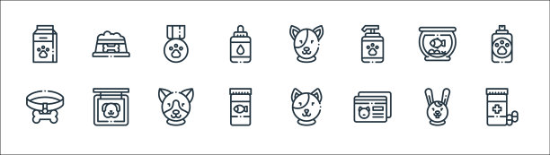 宠物线图标线性设置质量线设置等图片下载