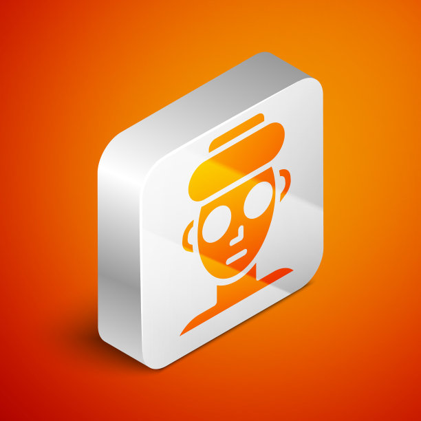 等距面部化妆面膜图标隔离上图片下载