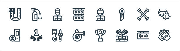 赛车线图标线性设置质量线图片下载