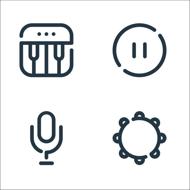 声音线图标线性线设置质量线设置等图片下载