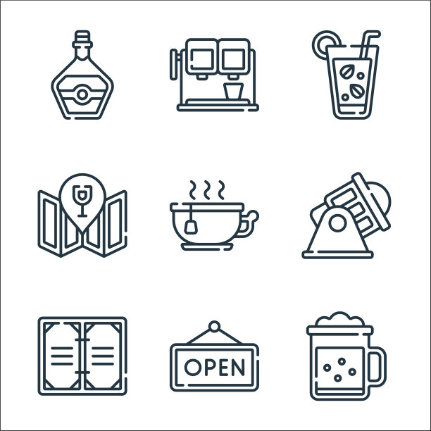 条形线图标线性线设置质量线设置等图片下载