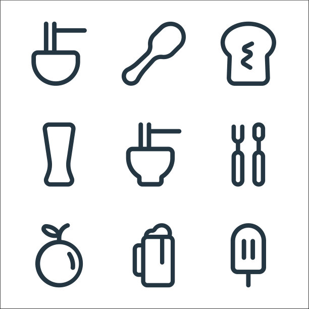 食品线图标线设置质量线设置这样图片下载