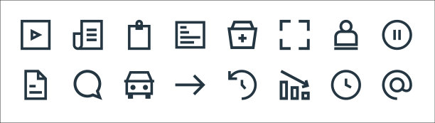 用户界面线图标线性设置质量线图片下载