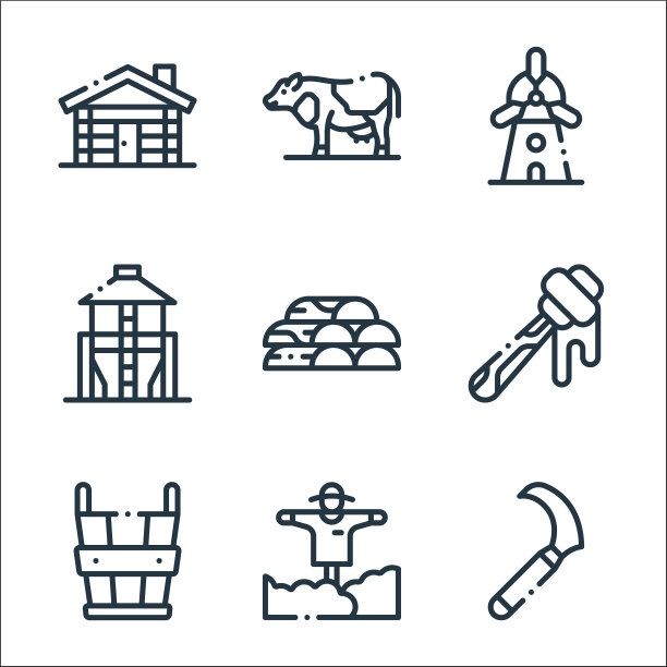 在村线图标线性设置质量线图片下载