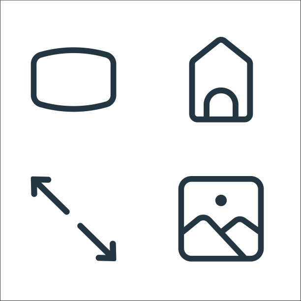 界面线图标线性集质量线集图片下载