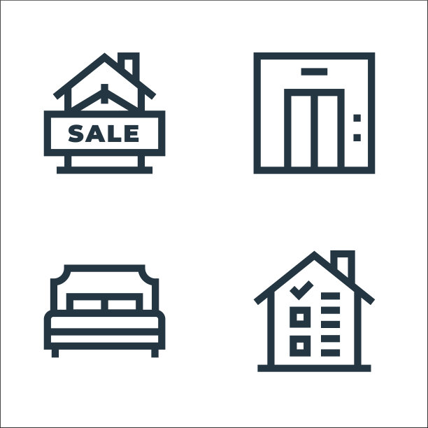 不动产线图标线性设置质量线图片下载