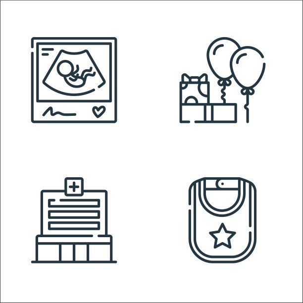 母线图标线性集质量线集图片下载