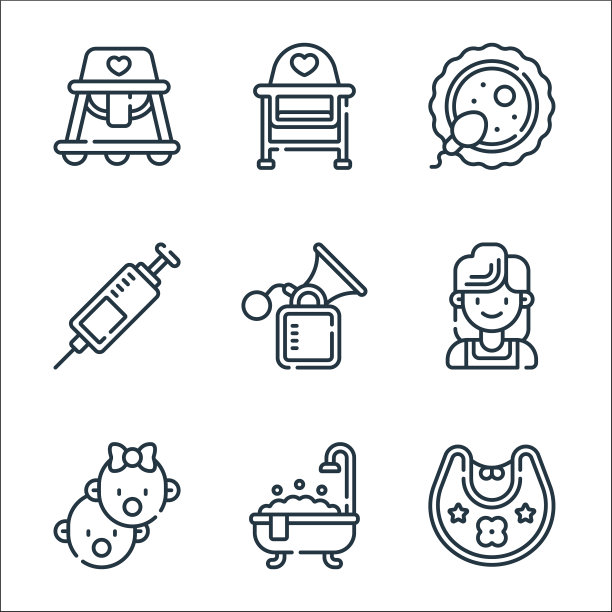 母线图标线性集质量线集图片下载