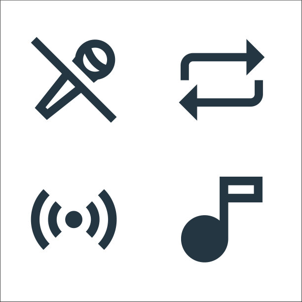 音乐线图标线性线设置质量线设置等图片下载