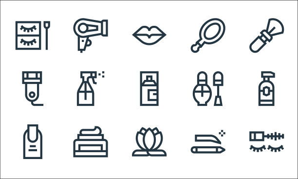 美丽线图标线性集质量线集图片下载