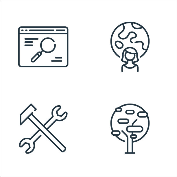 生活技能线图标线性设置质量线图片下载