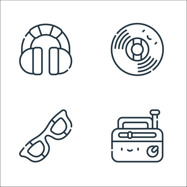 雷鬼线图标线性集质量线集图片下载