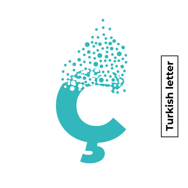 由阿塞拜疆语或土耳其语组成的字母图片下载