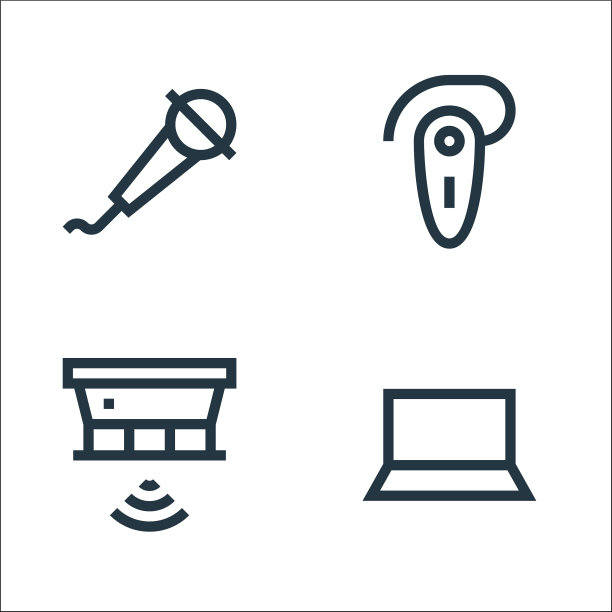 电子线图标线性设置质量线图片下载