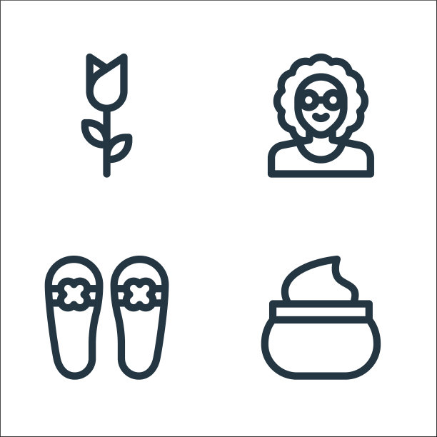 母亲节线图标线性设置质量线图片下载