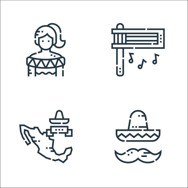 五月节线图标线性设置质量线图片下载