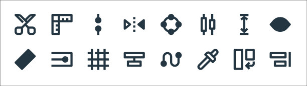 图形设计线图标线性设置质量线图片下载