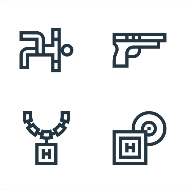 嘻哈线图标线性集质量线集图片下载