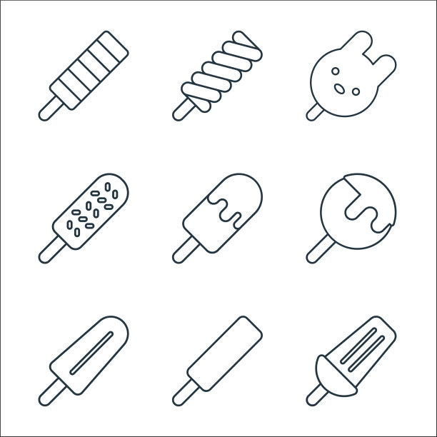 线条图标、线性集、质量线集等图片下载