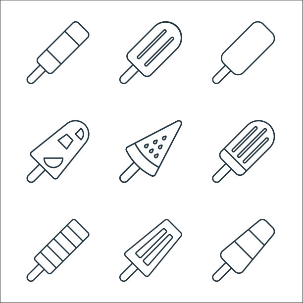 线条图标、线性集、质量线集等图片下载