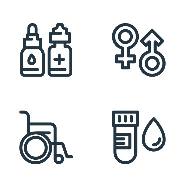 医疗工具线图标线性设置质量线图片下载