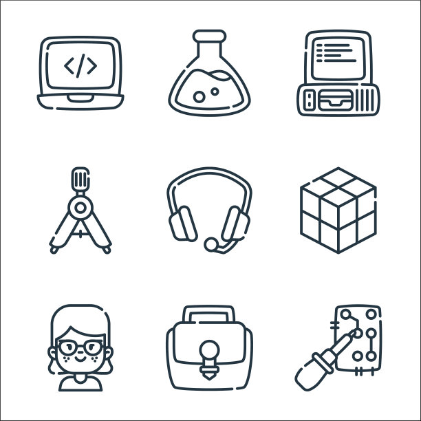 呆子线图标线设置质量线设置等图片下载