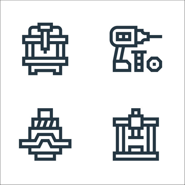 制造线图标线性设置质量线图片下载