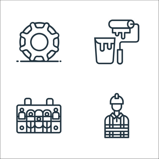 建筑线图标线性设置质量线图片下载