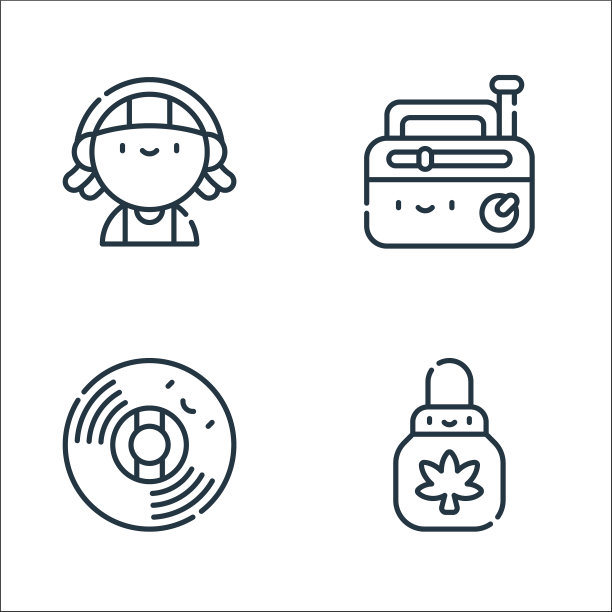 雷鬼线图标线性集质量线集图片下载