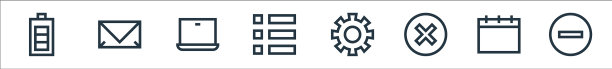 Web基础线性图标集图片下载