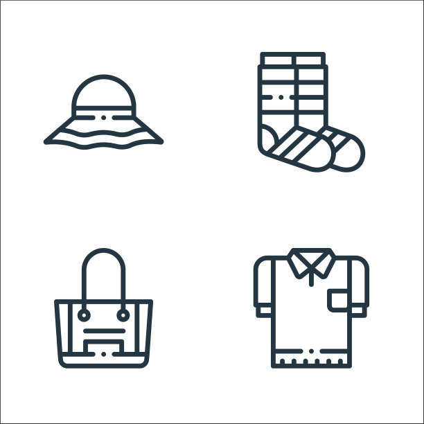 时尚线图标线性集质量线集图片下载