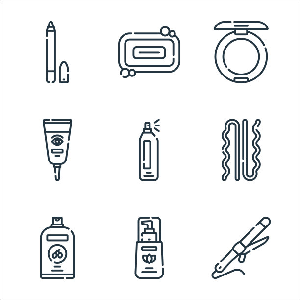 美丽线图标线性集质量线集图片下载