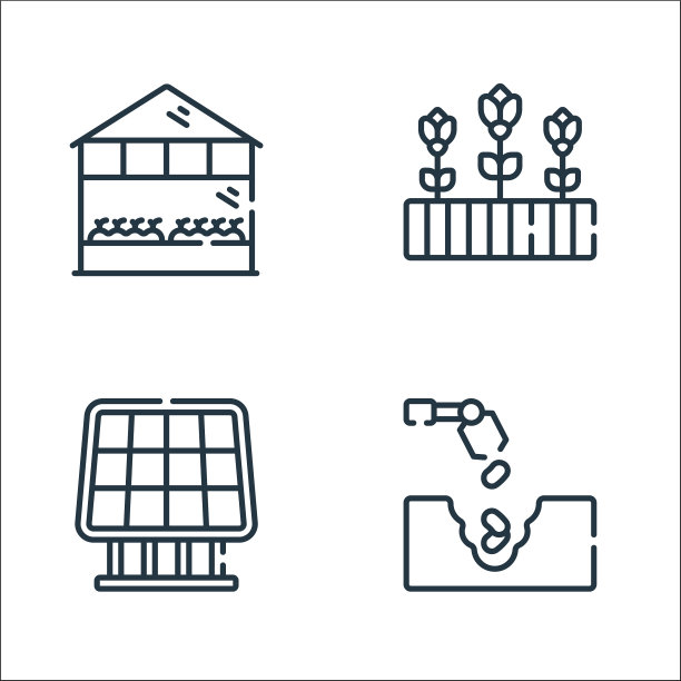 智能农场线图标线性设置质量线设置图片下载