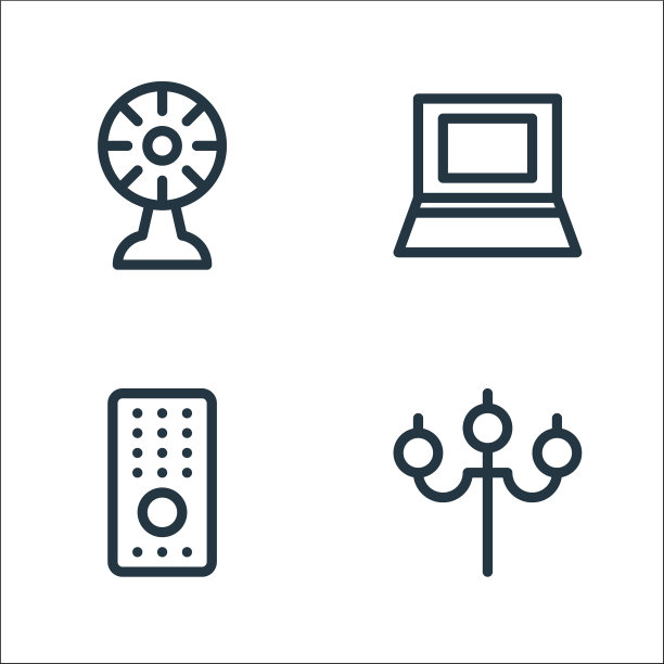 电子线图标线性设置质量线图片下载