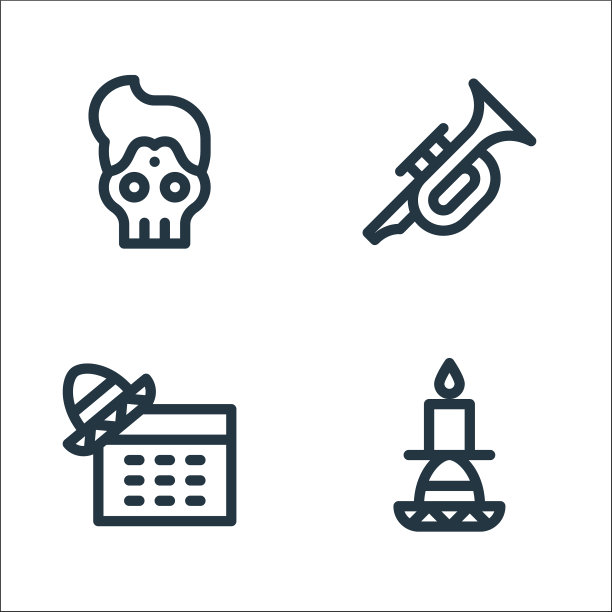 五月节线图标线性设置质量线图片下载