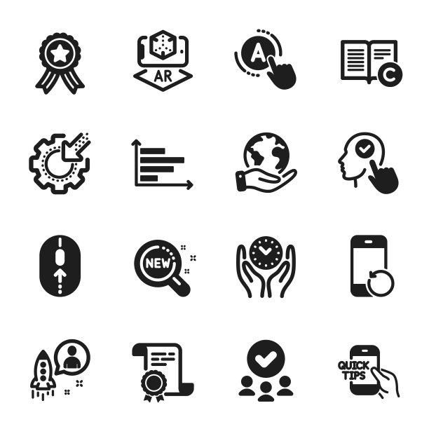 设置科学图标，如水平图表图片下载